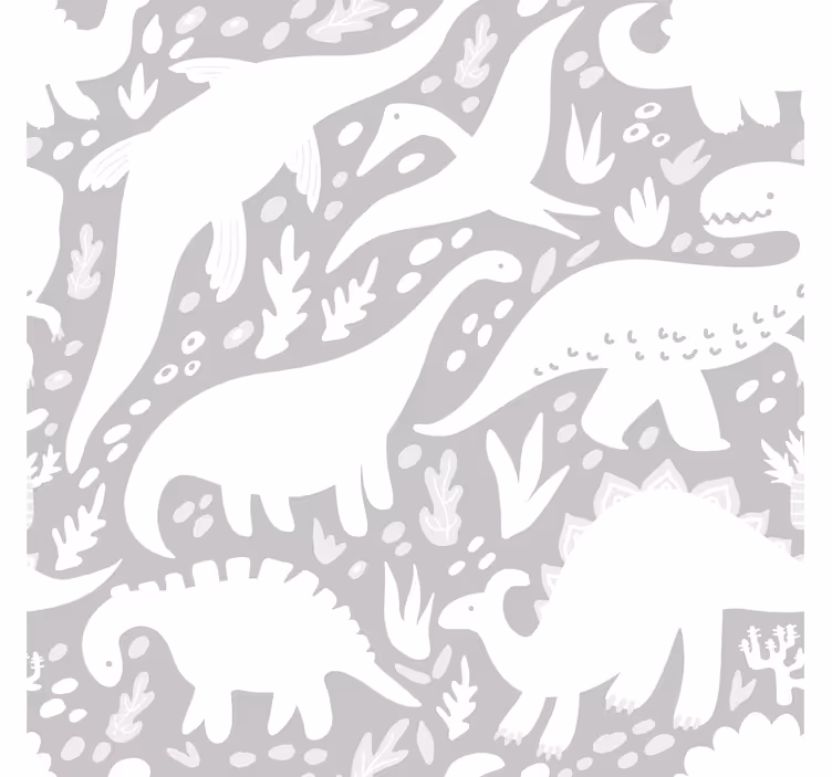 Papier peint dinosaures ménagerie de dinosaures - TenStickers