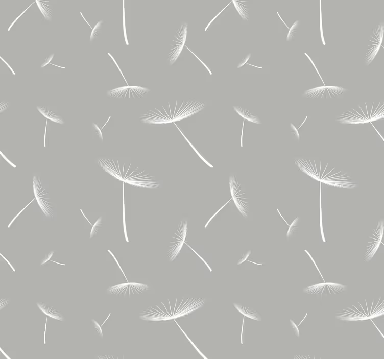 Papier peint feuilles motif de pissenlit - TenStickers