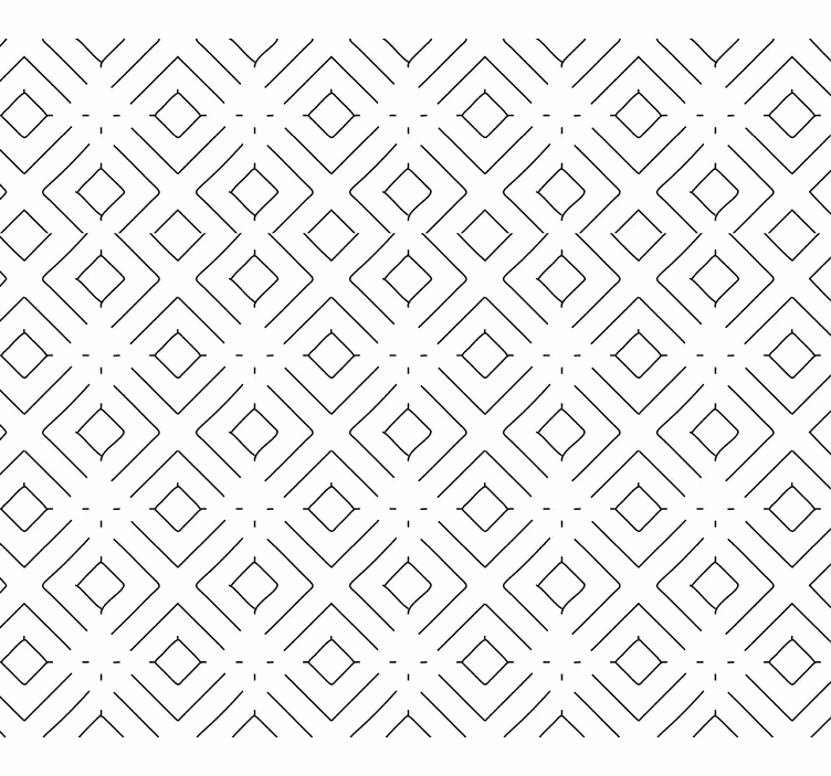 Papier peint géometrique tessellation en diamant - TenStickers