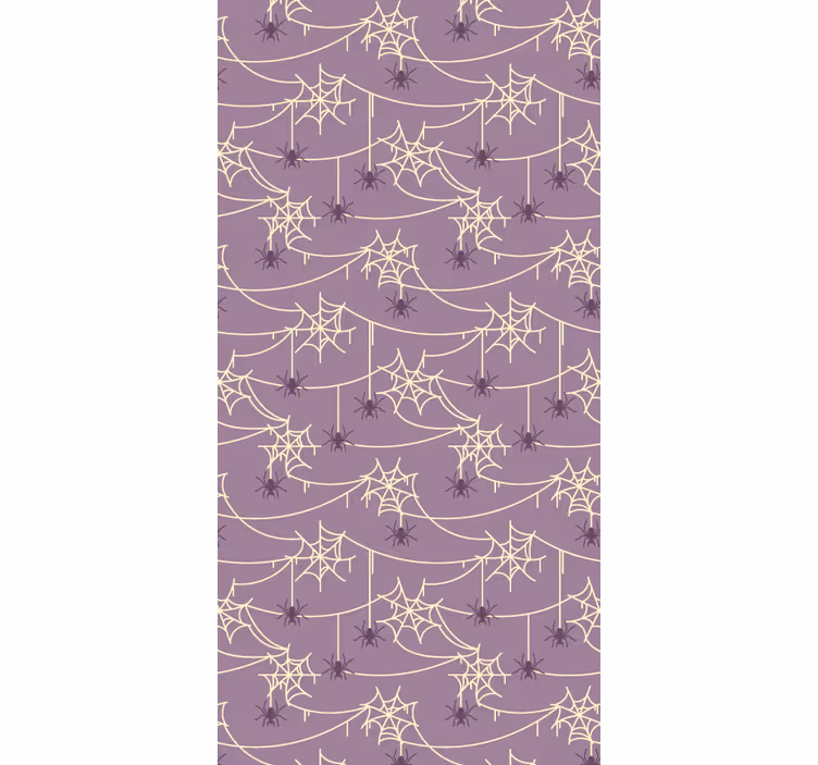 Papier peint halloween motif toile d'araignée - TenStickers