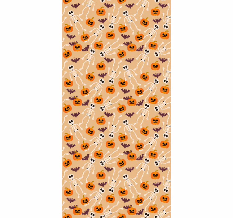 Papier peint halloween motif effrayant d'halloween - TenStickers