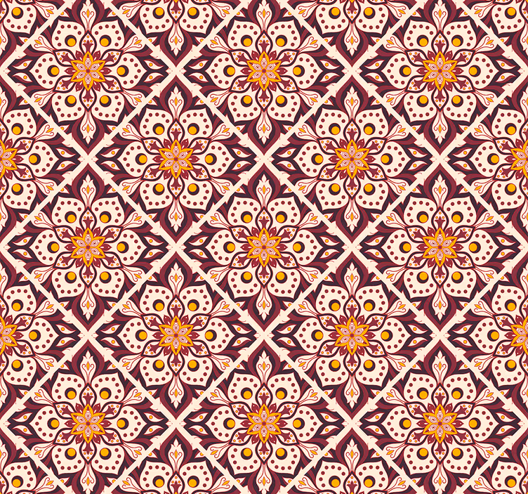 Papier peint floral mélange de fleurs complexe - TenStickers