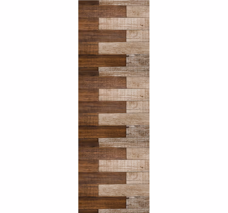 Papier peint bois parquet à bâtons rompus - TenStickers