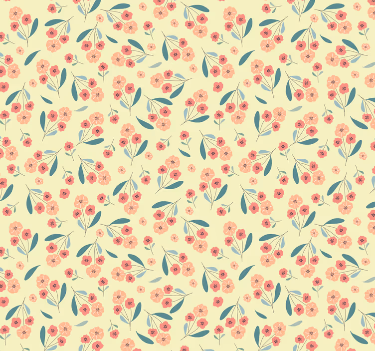 Papier peint floral simplicité florale - TenStickers