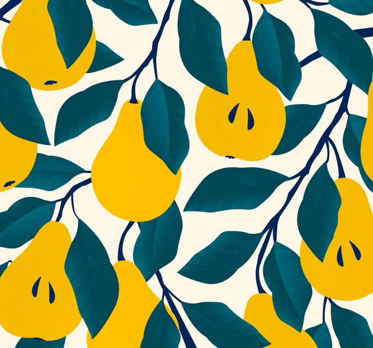 Papier peint poirier pour ajouter de la couleur - TenStickers