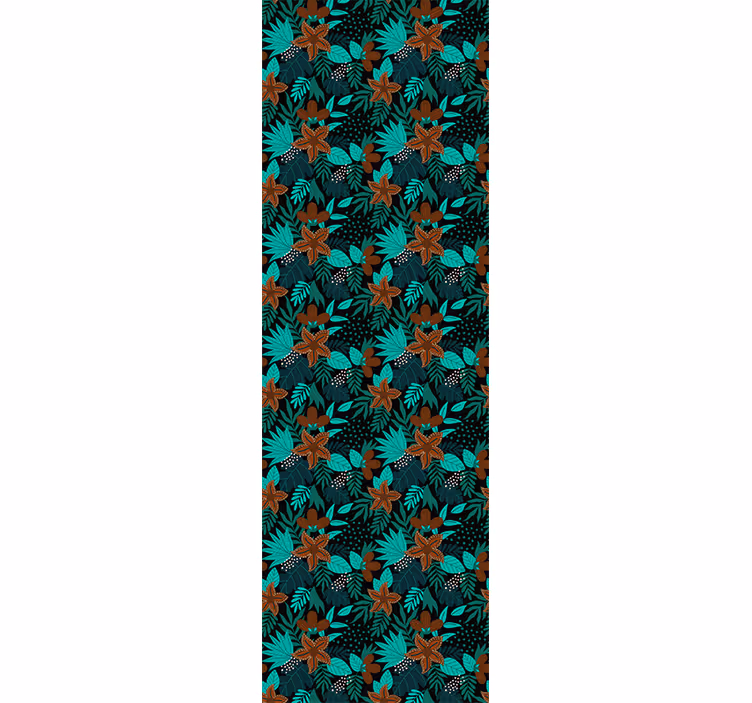 Papier peint nature motif de feuilles tropicales - TenStickers