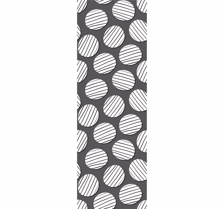 Papier peint géometrique motif de cercle géométrique - TenStickers