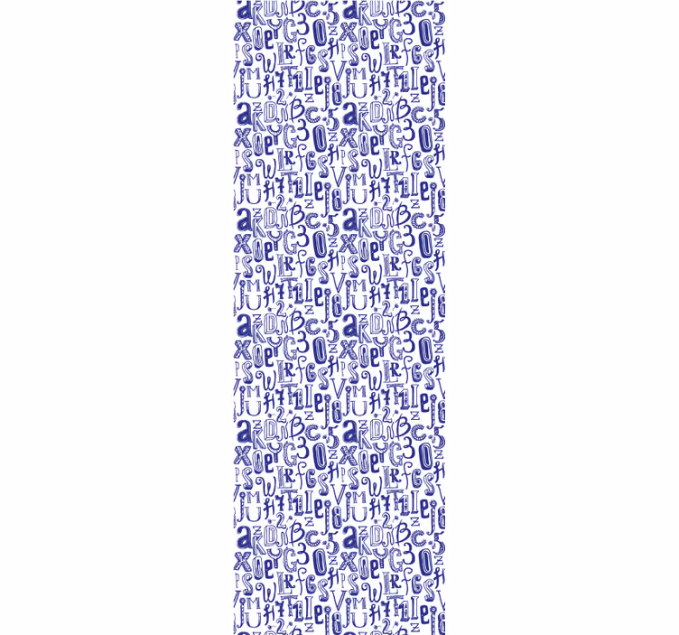 Papier peint texte motif de l'alphabet - TenStickers