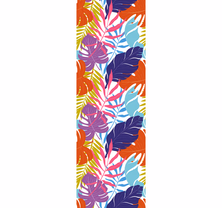 Papier peint feuilles conception de feuilles tropicales - TenStickers