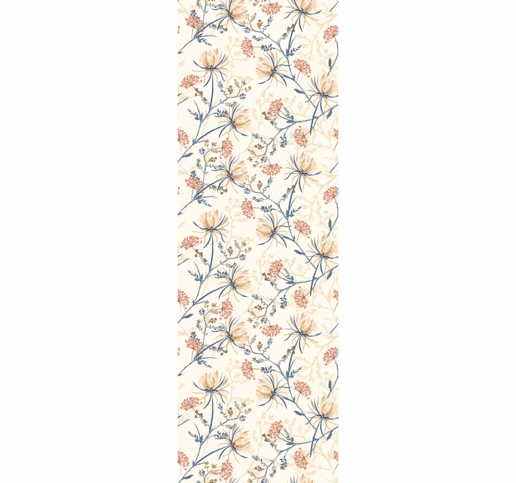Papier peint chambre adulte Impression de fleurs vintage - TenStickers