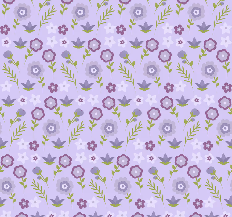 Papier peint floral motif à motif floral - TenStickers