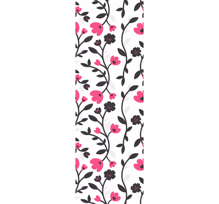 Papier peint floral motif de fleurs épanouies - TenStickers