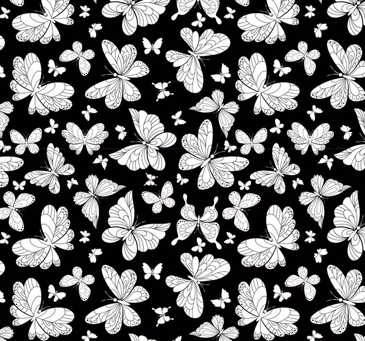 Papier peint papillon ailes battantes - TenStickers