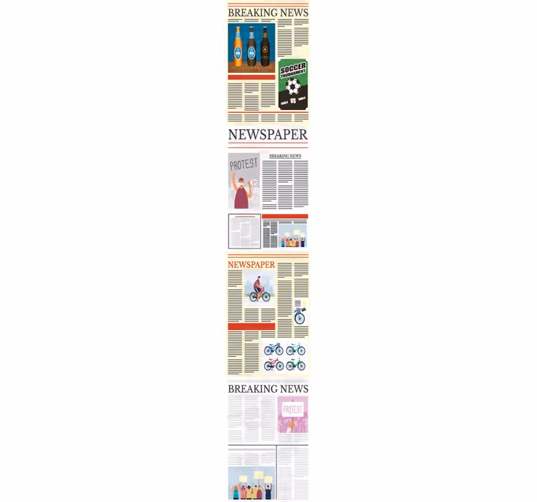 Papier peint texte collage de journaux - TenStickers