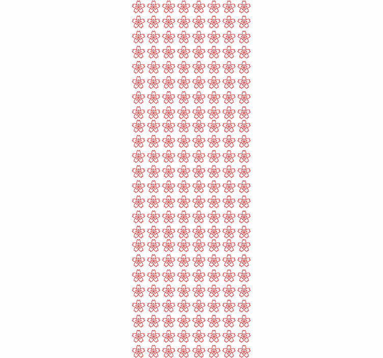 Papier peint fleurs symétrie florale - TenStickers