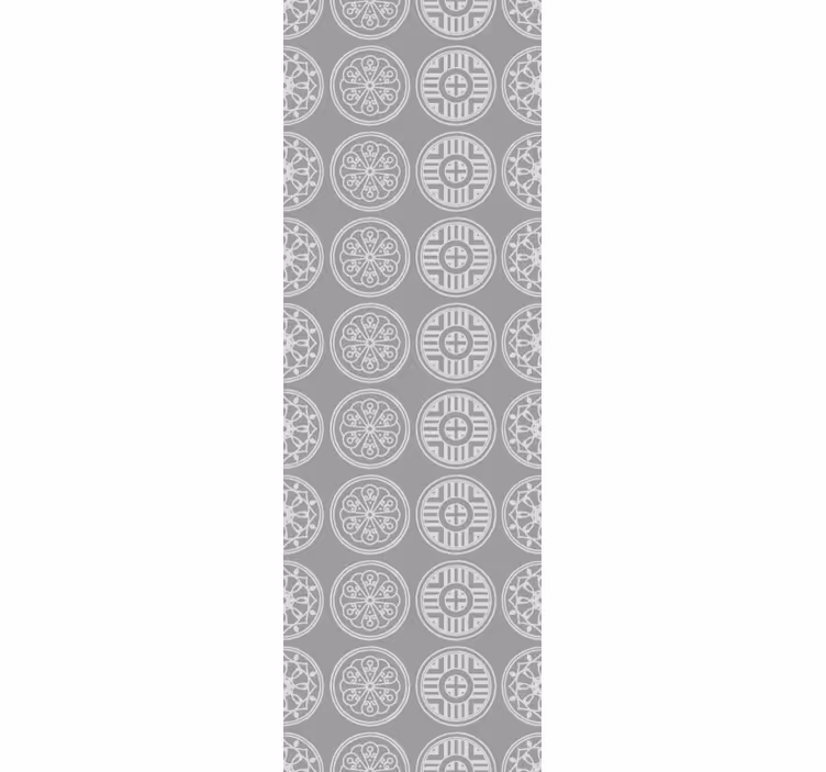 Papier peint ornemental médaillons ornés - TenStickers