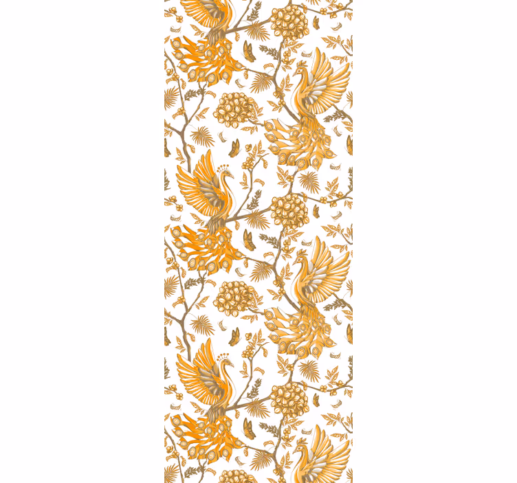 Papier peint fleurs motif botanique floral - TenStickers