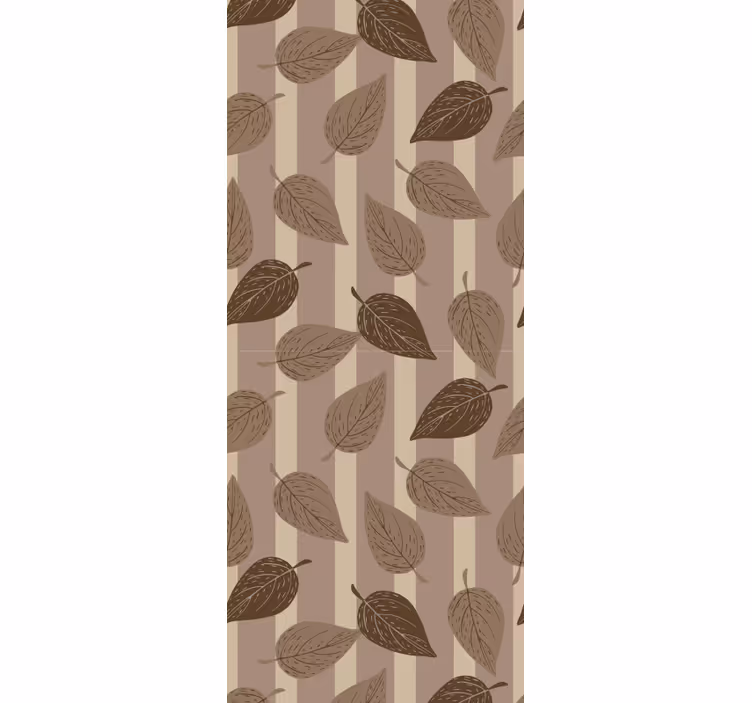 Papier peint art Feuilles marron - TenStickers