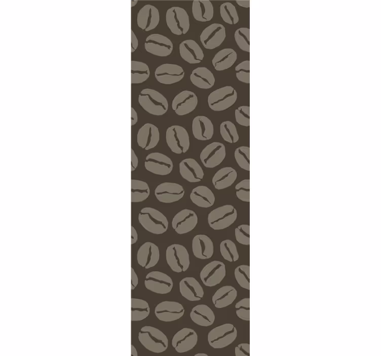 Papier peint moulure motif de grain de café - TenStickers
