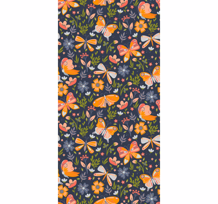 Papier peint papillon panneau du jardin des papillons - TenStickers