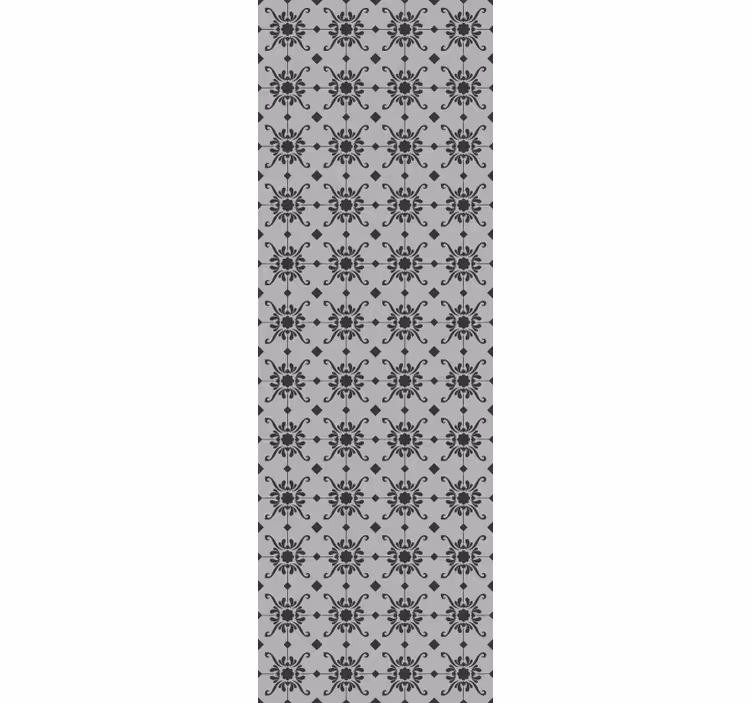 Papier peint ornemental motif fleuri - TenStickers