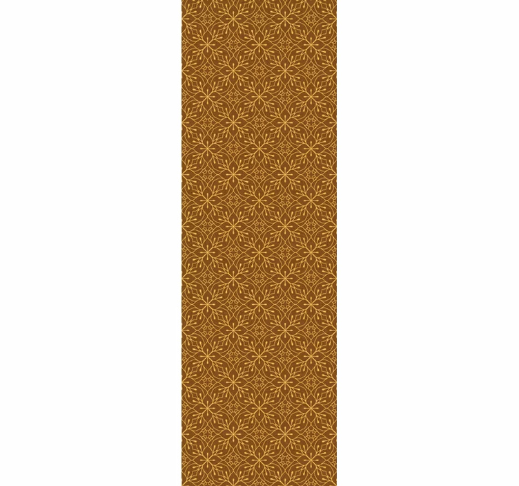 Papier peint carrelage géométrique floral - TenStickers