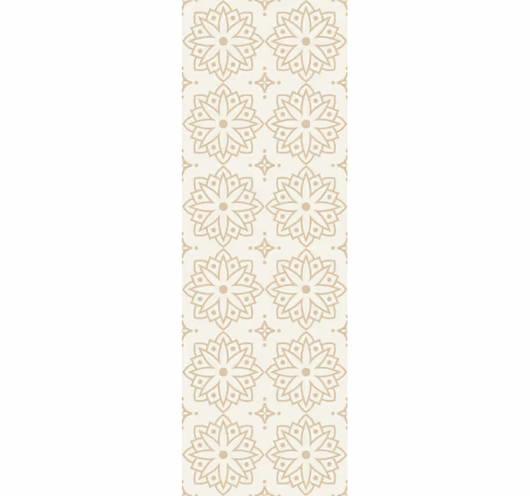 Papier peint fleurs motif d'ornement floral - TenStickers