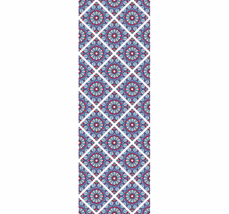 Papier peint fleurs élégance florale géométrique - TenStickers