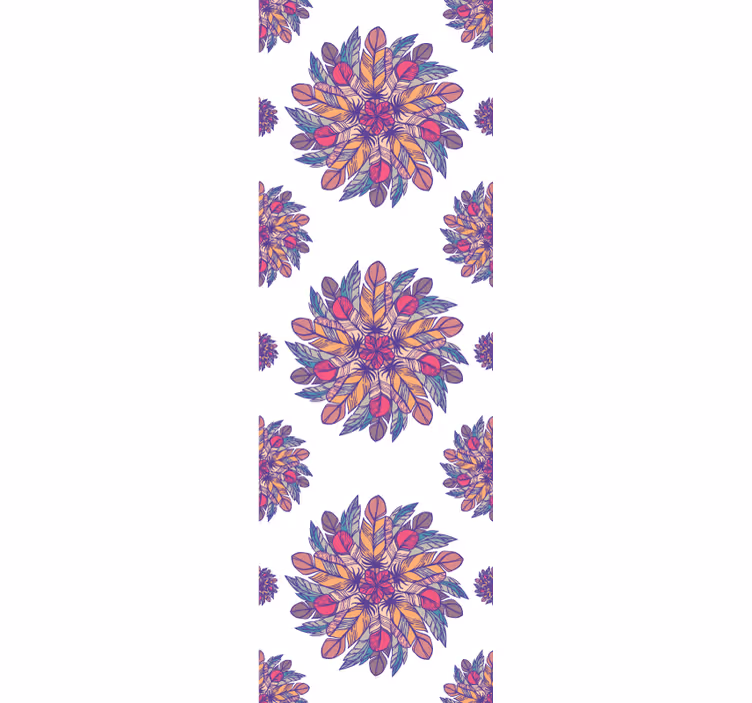 Papier peint floral motif floral éclatant - TenStickers