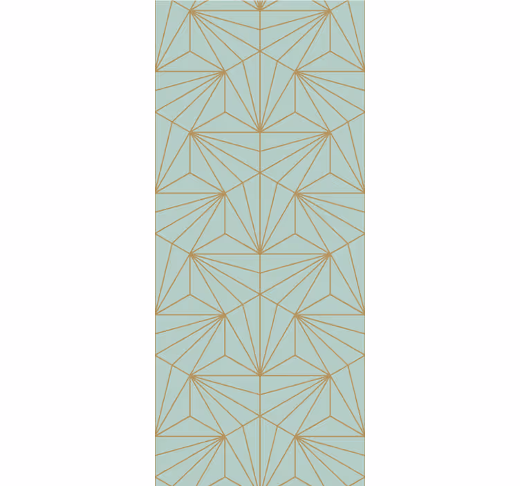 Papier peint rayures Or vert de style scandinave - TenStickers