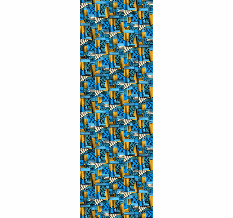 Papier peint géometrique entrelacs géométrique - TenStickers