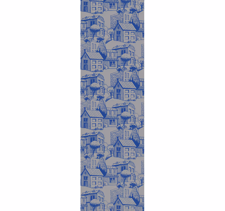 Papier peint ville illustration de croquis urbain - TenStickers