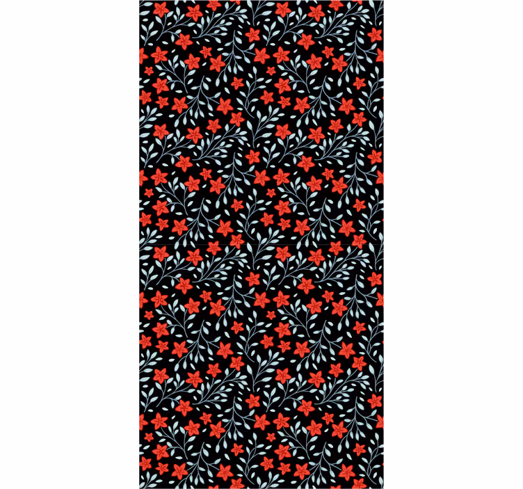 Papier peint fleurs tapisserie florale - TenStickers
