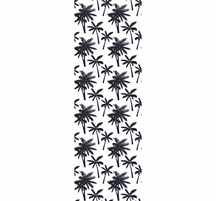 Papier peint nature Charbon de bois noir de palmier - TenStickers