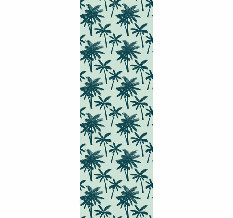 Papier peint arbre affichage du motif de la paume - TenStickers