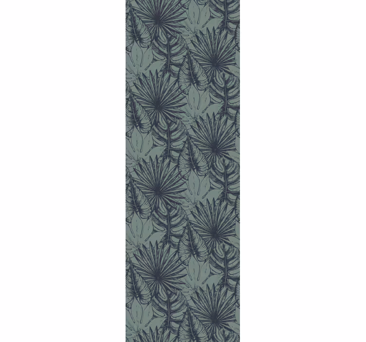 Papier peint feuilles motif de feuille de palmier - TenStickers