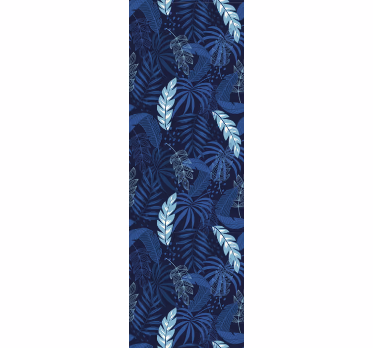 Papier peint feuilles motif feuillu tropical - TenStickers