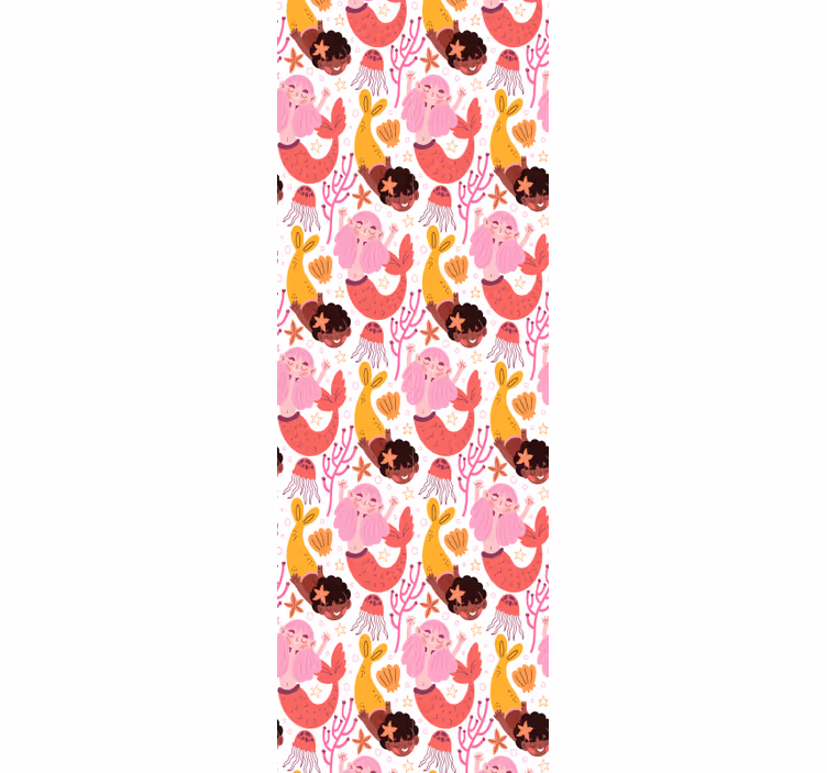 Papier peint ornemental fantaisie sous-marine - TenStickers