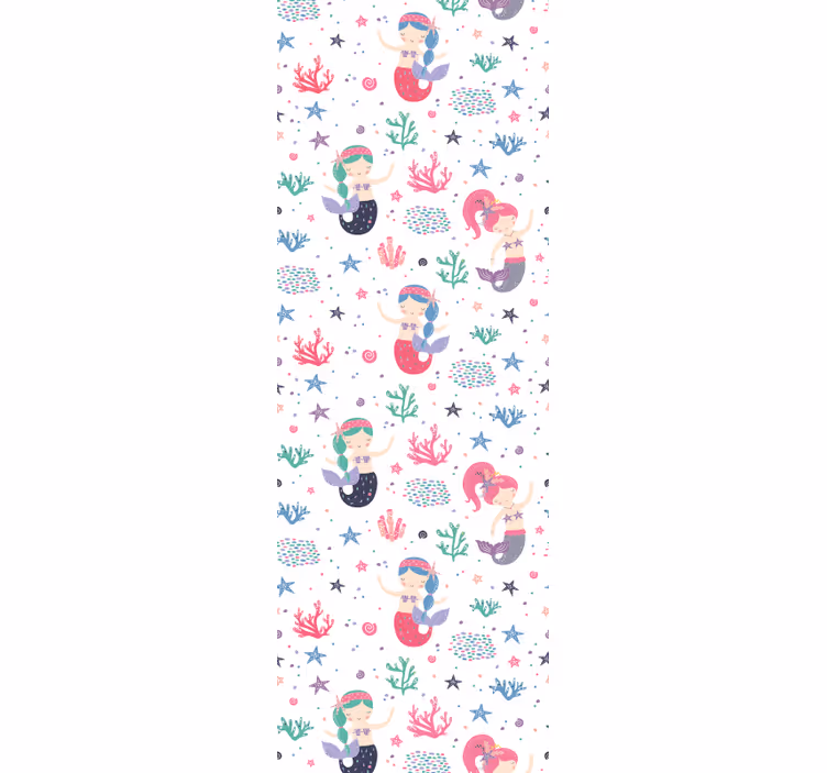 Papier peint chambre enfant aventure sous-marine des sirènes - TenStickers