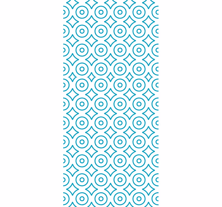 Papier peint géometrique motif géométrique circulaire - TenStickers
