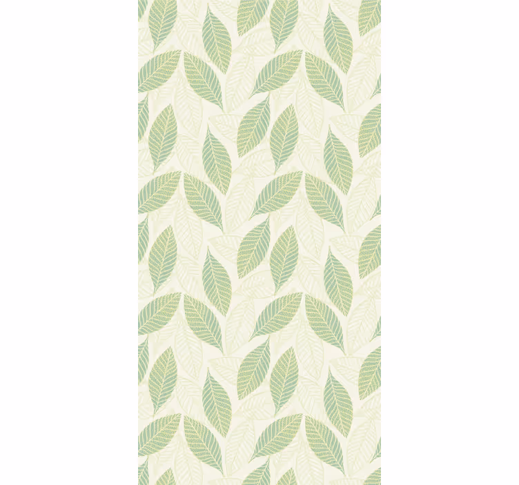 Papier peint nature Grandes feuilles vertes - TenStickers