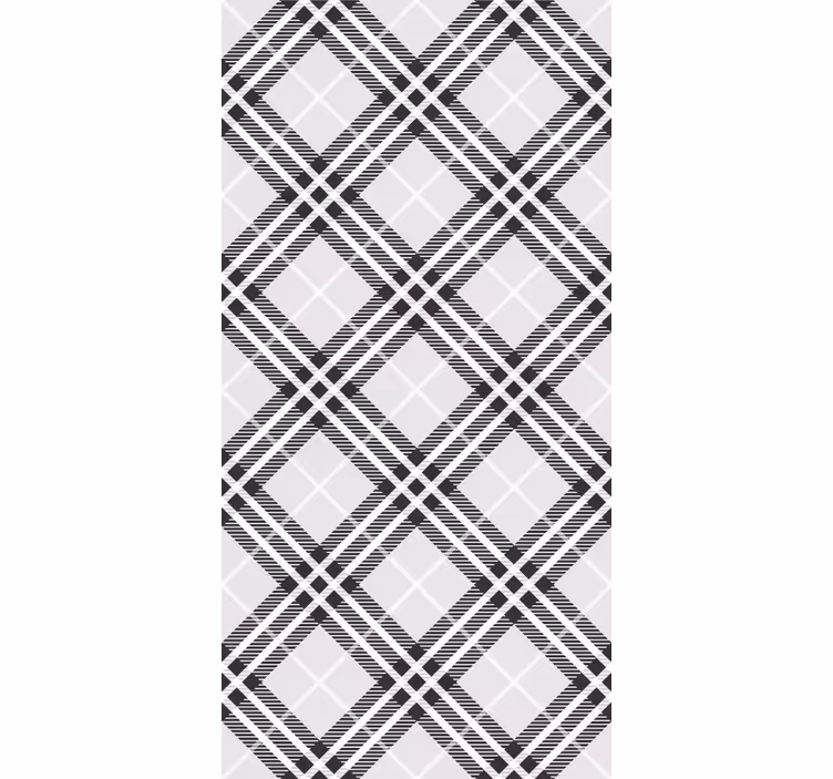 Papier peint géometrique motif en losange linéaire - TenStickers