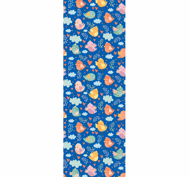 Papier peint oiseaux amis colorés - TenStickers