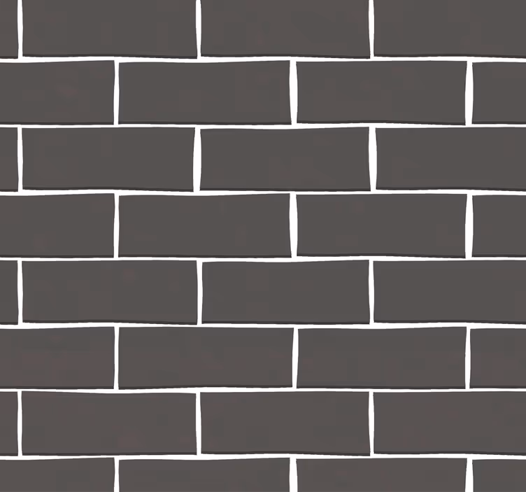Papier peint briques noires - TenStickers