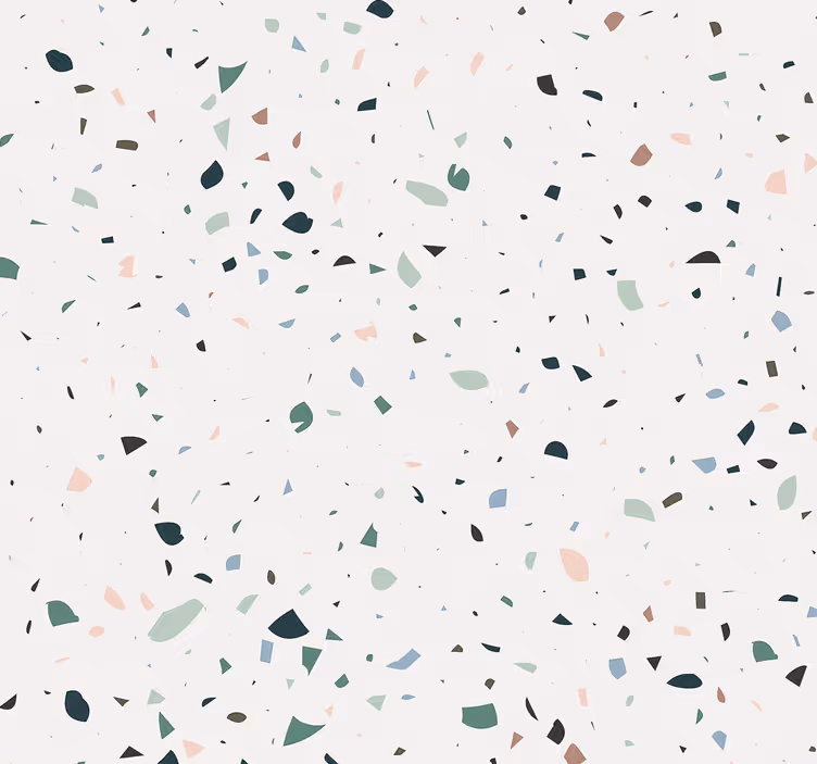 Papier peint imitation pierre Terrazo blanc - TenStickers