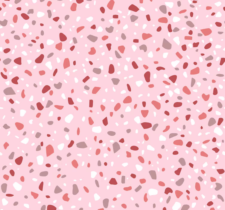 Papier peint cercles terrazzo texturé - TenStickers