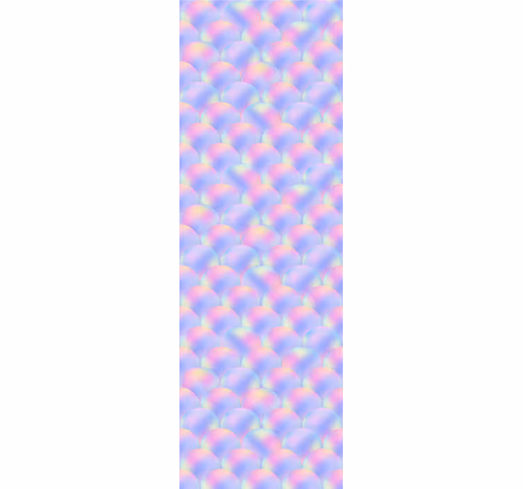 Papier peint cercles écailles irisées - TenStickers
