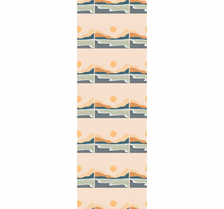 Papier peint paysage paysage abstrait - TenStickers