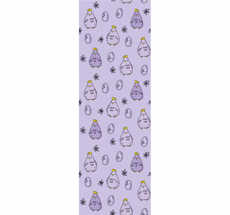 Papier peint chambre enfant motif de poussin - TenStickers