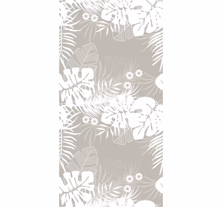 Papier peint feuilles silhouette botanique - TenStickers